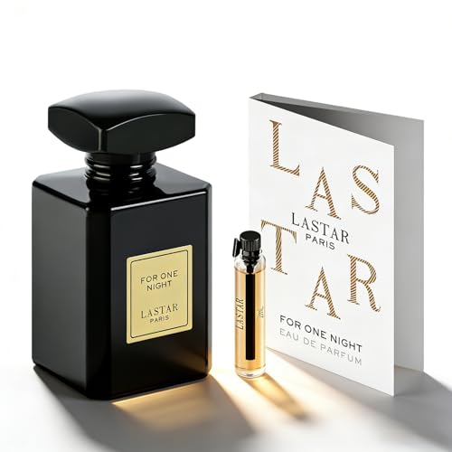 LASTAR Perfume de larga duración con mini muestra, tamaño de viaje, Eau de Perfume Fragancia para mujeres y hombres – azahar, café, vainilla – 55 ml + 2 ml, perfecto para regalos de vacaciones, Pascua