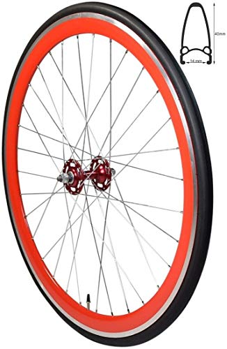 KHE Fixie Wielset 700c 28 Inch Dubbele Kamervelg 32 Gaten Zwart 30 Mm Hoog Incusieve Starr En Vrijlooptandwiel 1012325673