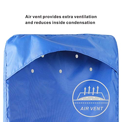 Explore Land Outboard Motor Cover - Waterproof 600D Heavy Duty Boat Engine Hood Covers - Fit For Motor Up To 25 Hp, Blue #TOP5