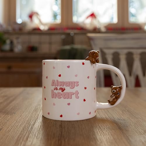 Legami – Tasse aus Steinzeug – Too Cute to Handle, Motiv Teddy Bear, spülmaschinengeeignet, Fassungsvermögen 350 ml