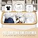 Hampers for Laundry Basket with Lid, 160L Extra Large Laundry Hamper 3 Section Dirty Clothes Hampers for Laundry Divided Laundry Basket Organizer for Bedroom,Laundry Room, Dirty Clothing Hamper, Beige