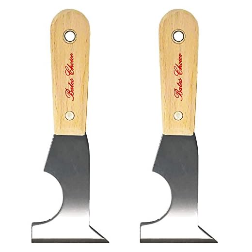 Bates- Paint Scraper, Taping knife, Pack of 2 Putty Knife Scraper, Scraper, 5 in 1 tools, Spackle Knife, Caulk Removal Tool, Painters Tool, Paint Can Opener, Paint Remover for Wood, Wallpaper Scraper
