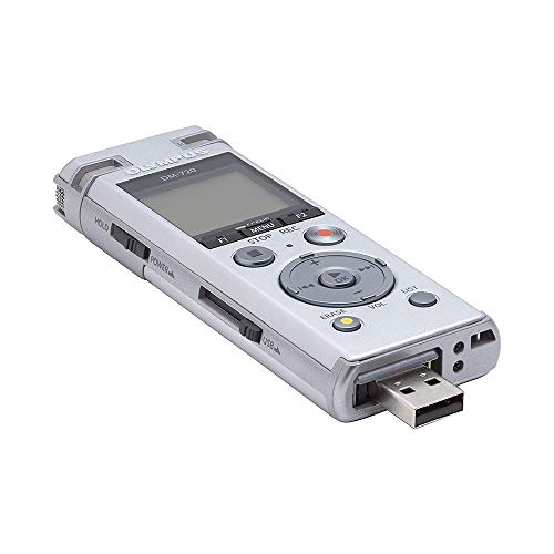 Om Digital Solutions Voice Recorder Dm-720 With 4Gb, Micro Sd Slot, Usb Charging, Direction Pc Connection, Transcription Mode, Silver #TOP3