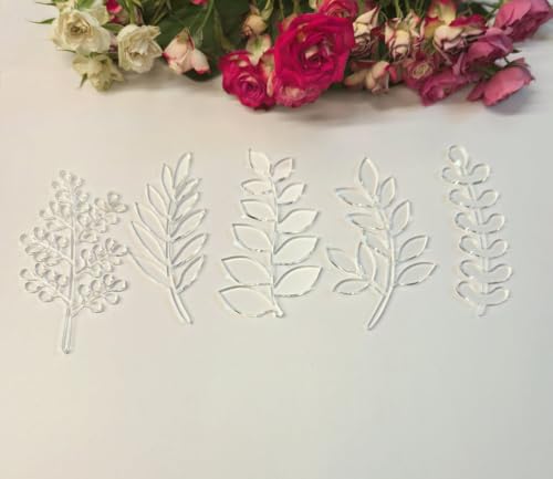 Clear Acrylic Sourdough Stencils,Set of 10 Botanical Leaf Bread Scoring Templates | Reusable, Food-Safe Baking Guide for Artisan Loaves & DIY Crafts (Acrylic)
