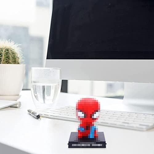 Avengers Shaking Head Car Decoration, Cool Car Ornament, Car Shaking Head Figurine S-pider Man Creative Ornament Car Accessories Action Figure Shaking Head Doll Hand-Made Model Mobile Phone Holder