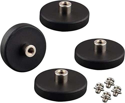 ULIBERMAG Set di 4 magneti in neodimio antigraffio...