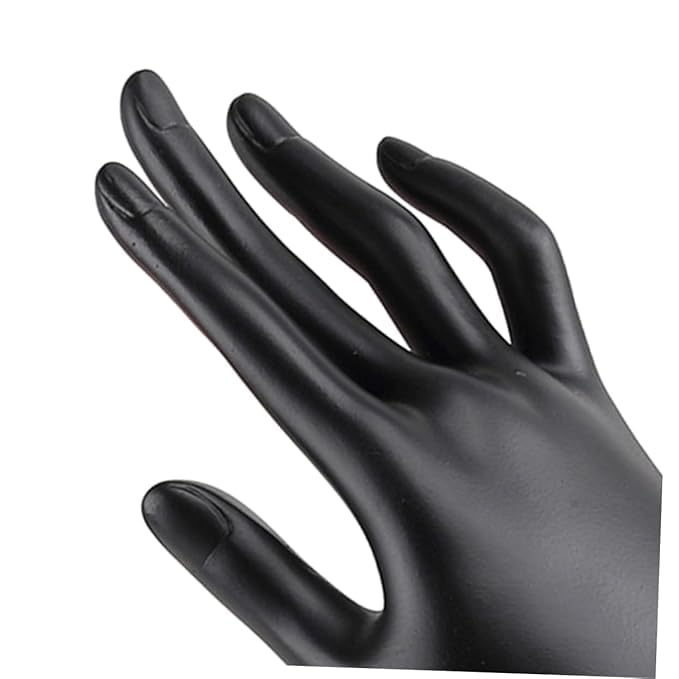 Image of morel MANNEUIN HAND FINGER DISPLAY HOLDER STAND, JEWELLERY DISPLAY HOLDER ORGANIZER, RING HOLDER PACK 2. (9.5 INCH, BLACK)