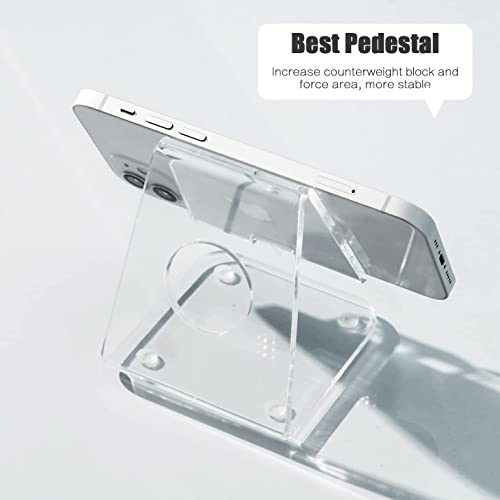 Designcomfort Acrylic Cell Phone Stand , Acrylic Phone Stand For Desk,Clear Phone Stand, Dock, Cradle, Compatible With Phone 13 Pro Max Mini 11 Xr 8 Se, Android Smartphone, Pad,Desk Accessories #TOP6