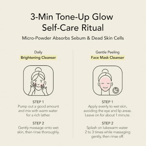 Image of Whipped Korean Skincare Face Wash, Doubles as a Face Mask, Peach Pear, Hydrating Vegan Facial Cleanser, Gentle Exfoliating Care with Micro Powder, Lactic Acid (AHA), Niacinamide, Hyaluronic Acid