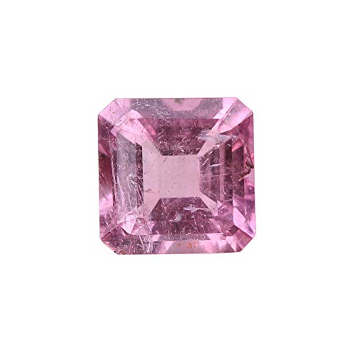Tourmaline rose naturelle 2 CT taille émeraude pour fabriquer bague