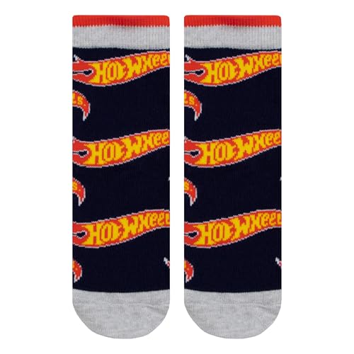 Hot Wheels Socks 3 Pack | Multipack For Boys | Race Car Cotton Ankle Socks | Gifts For Boys | Black | 9-122