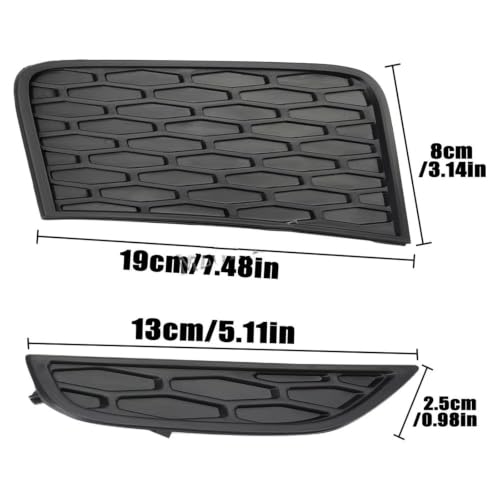 Rejilla luces antiniebla compatible con Land Rover Evoque Pure 2012-2015, bisel frontal 5