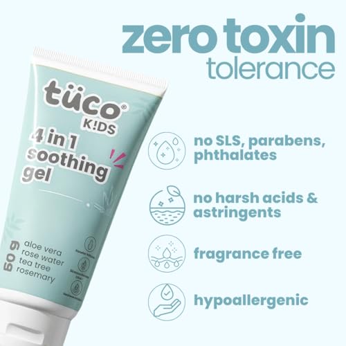 Image of Tuco Anti-Acne Teens Gel Face Cream & Moisturizer | Enriched with Aloe Vera, Tea Tree Oil & Rose Mary | Safe, Hydrates & Soothes Irritated Skin | Used for Dryness & Irritation, Cuts, Sunburn & Bruises | 50 gm