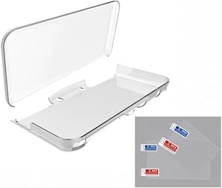 Axisiz New2DSLL TPUケース 保護カバー for Nintendo New2DSLL、New2DSXL（クリア）フィルムセット