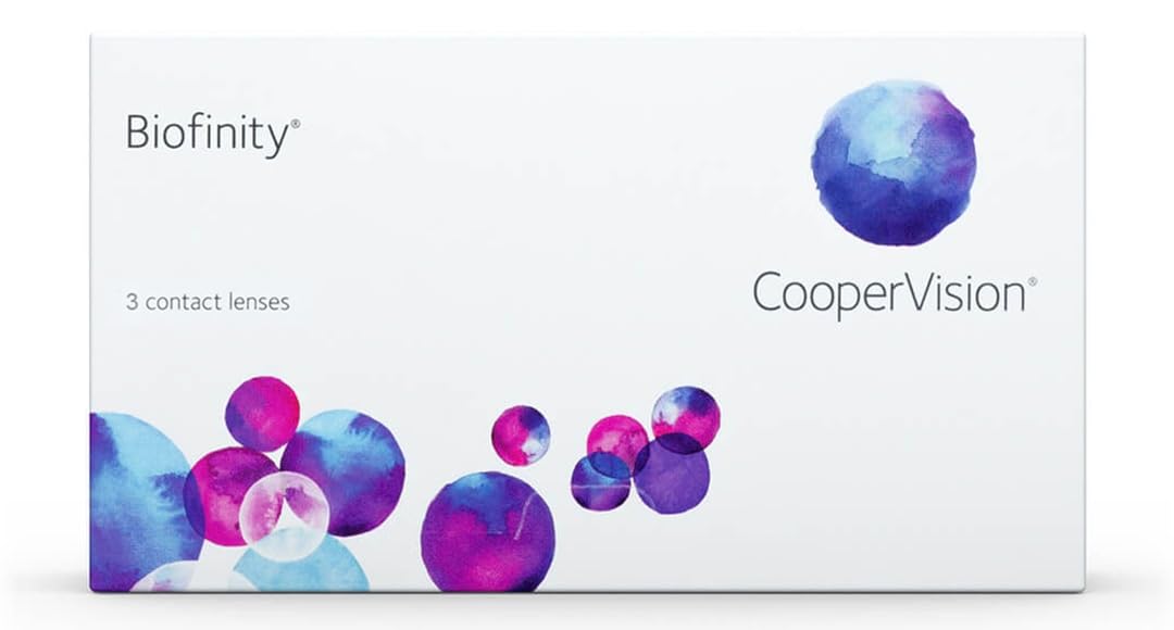 Biofinity - Lentes de contacto esféricas mensuales (R 8.6 / D 14 / -4 Diop), Pack de 3 uds.