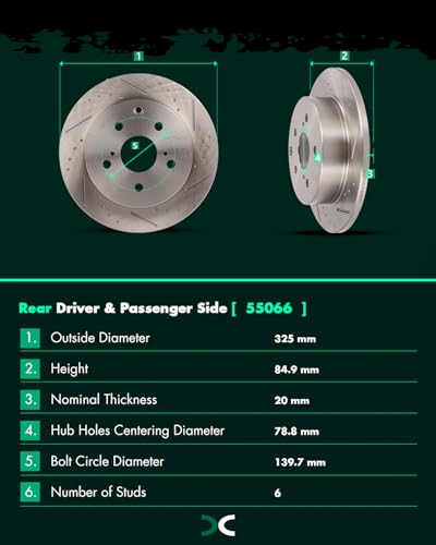 Image of SCITOO Brake Kits Front Rear Brake Rotors Brake Pad:D1211;D1212;31434;31443 | Fit For Toyota For RAV4 2006-2018