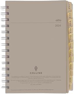 Collins Elite 2024 Diary Compact Day a Page Planner - Diary Refill - Business Planner and Organiser - January to December 2024 Diary - Daily - 1140R-24