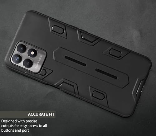 Image of NIUKIN Soft Shield Pro Mobile Back Case for Realme Narzo 50 / Realme 8i | Shockproof Scratchproof Cover | Black