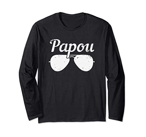 Papou Sunglasses Distressed Gift Manga Larga