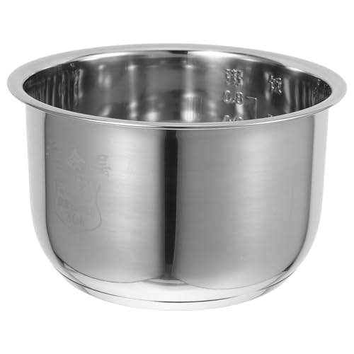 IMIKEYA Olla Interior Inoxidable sin Recubrimiento para Arrocera Eléctrica de Cocción y Duradera Accesorios para Cocedor de Arroz Diseño Resistente y Saludable