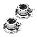 Opilroyn Gewichtsklemmen für Hantelstange, Hantelschloss - 2X Halsbänder Hantel Sechskantmutter |...