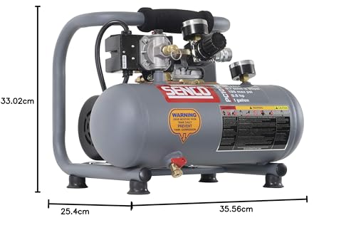 Compresseur pc1010 Senco pour bricoler au calme sans huile 3.8l - 6