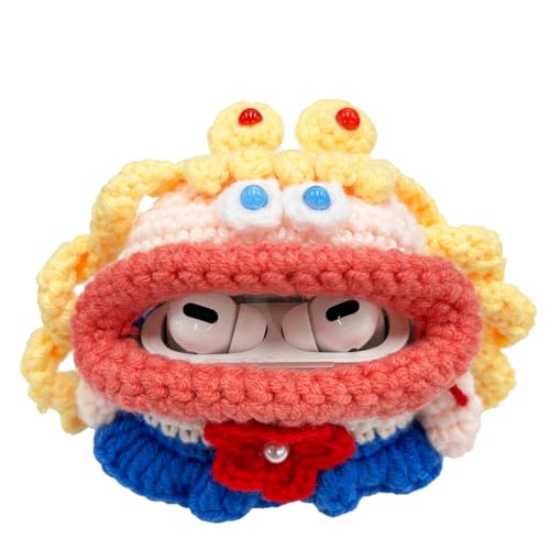 [macaroni edge] �}�J���j�G�b�W AirPods Pro Case �ю��̃}�X�R�b�g �G�A�|�b�Y �v�� �P�[�X �n���h���C�h ���� ���[ �؍��G�� (B������m)