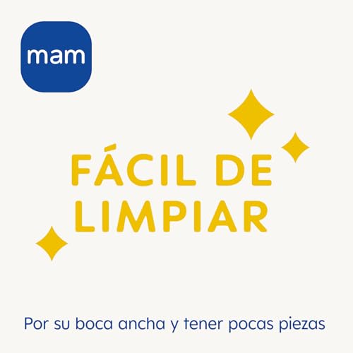 MAM Glasflasche, für Neugeborene, 0 Monate, 90 ml, mit Sauger 0, extra langsamer Fluss aus Silikon, leicht anzunehmen, leicht zu reinigen, Feel Good, Blau, 1 Stück