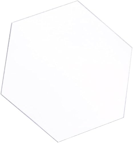 Miniatura 7 de Zerone 12 calcomanías de espejo hexagonal acrílico de 5.8 x 5.8 in, autoadhesivas, para espejo de pared, azulejos geométricos acrílicos para