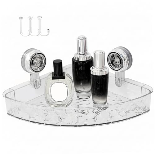 Support rangement sans perceuse pour douche étagère d'angle murale anti humidité