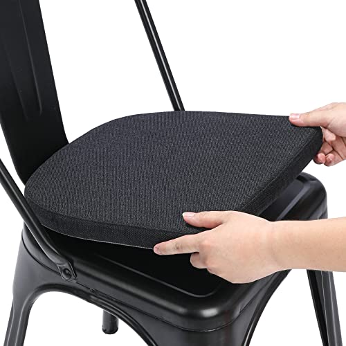 BUYUE 1 coussin en lin - 30 x 30 cm - Pour chaise en métal - Antidérapant - Pour salle à manger,...