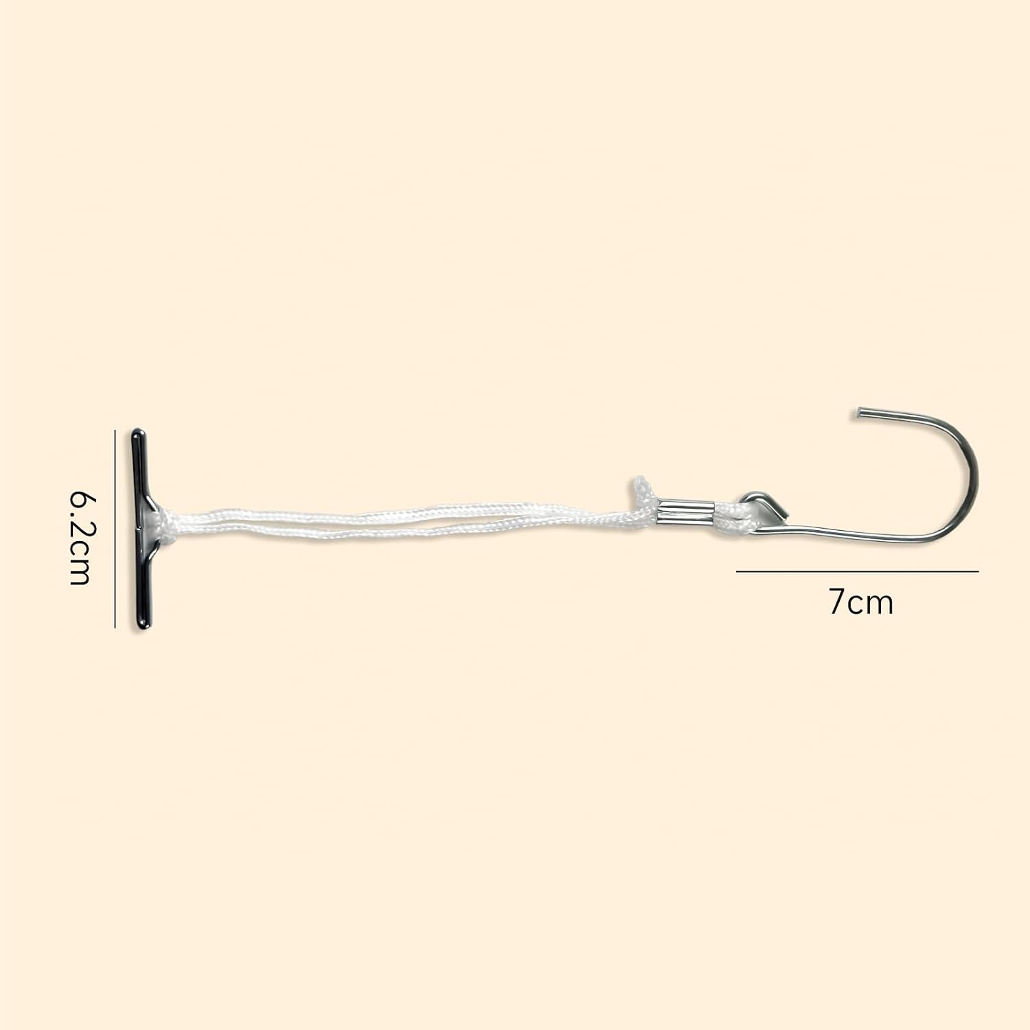 KEARING 24 PCS Pattern Hooks for Sewing Pattern Storage – Professional Hardened Steel Hooks with T-Bar and Nylon Cord for Securing and Hanging Patterns