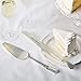 Mud Pie 4635002 Wedding Cake and Knife Serving Set, Silver
