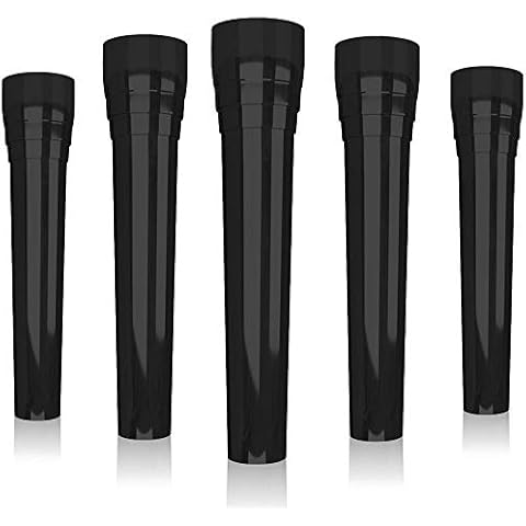 Disposable Hookah Mouth Tips, 100 Pack, Black, Individually Wrapped Fit for Most Shisha Mouthpiece Handles Made - No Burrs Cover