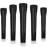 Black Hookah Tips Disposable 100 Pieces 6 cm Plastic Shisha Male Hookah Mouth Tips - Hookah Accessories for Modern & Classic Hookah Hoses Individual Wrapped - Medium Jumbo Size No Burrs