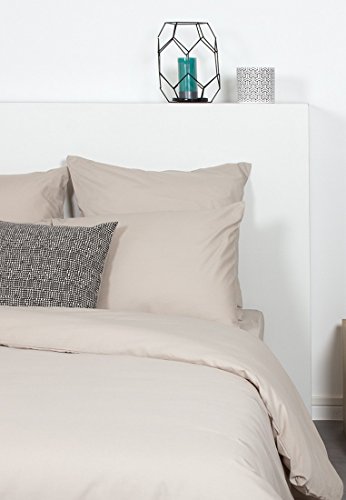 Comptoir des Tisseurs - Taie d'oreiller Unie Polycoton 50X70 Cm Lin Cover