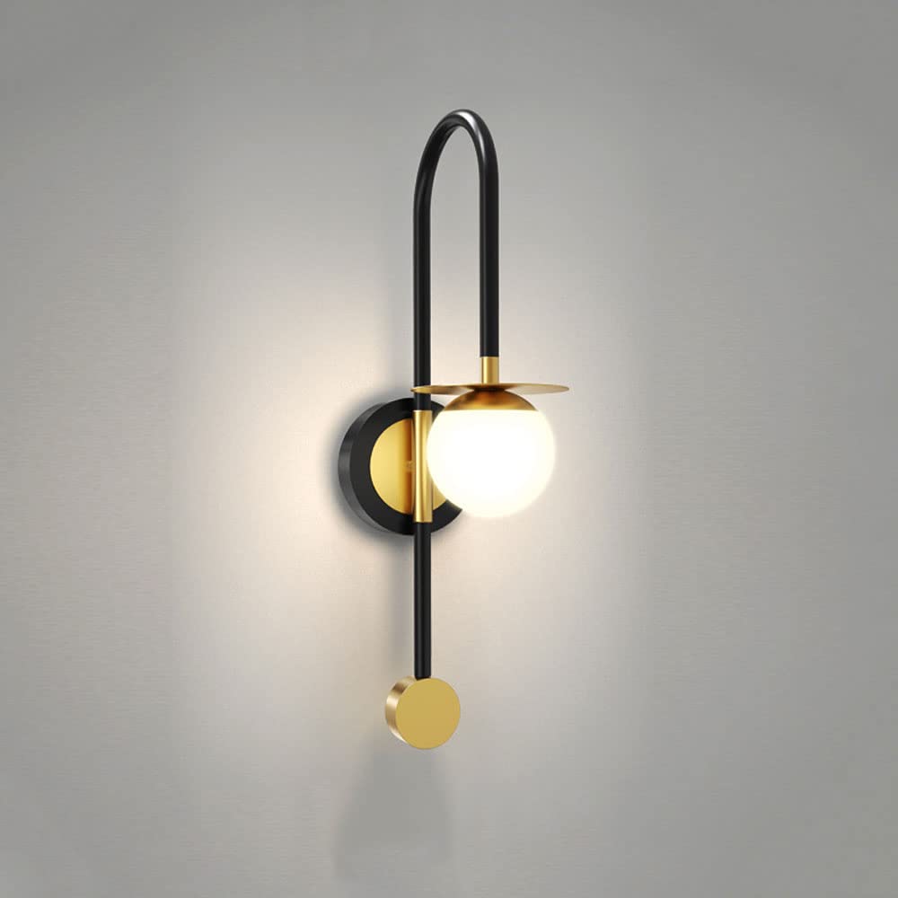 SXECAEPS Globe Wall Lamp LED Sconce Lighting, Mid Century Magic Bean Light, Modern Mounted Lamps for Restaurant Living Room Stairs Home Decor Bedroom Bedside