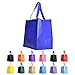 10 Pack Heavy Duty Grocery Tote Bag, Royal Blue Large & Super Strong, Reusable Shopping Bags with Stand-up PL Bottom, Non-Woven Convention Tote Bags, Premium Quality (Set of 10, Royal Blue)