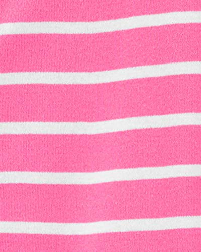 Macacão Pijama Carter's Listrado Pink Algodão com Pezinho Bebê Menina (18M)