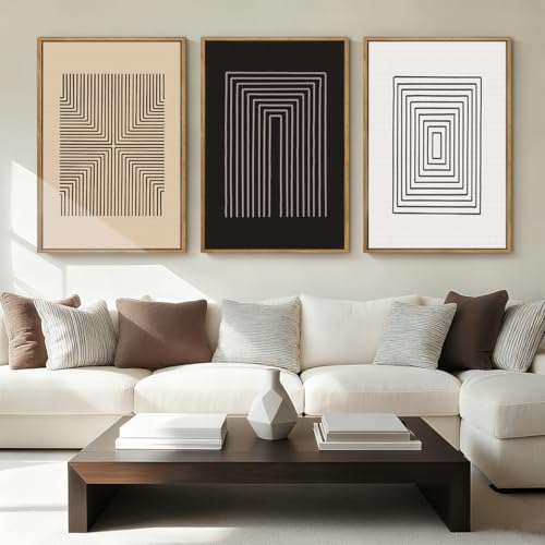 Anyzal Modern Wall Art Minimalist Neutral Wall Decor Large Abstract