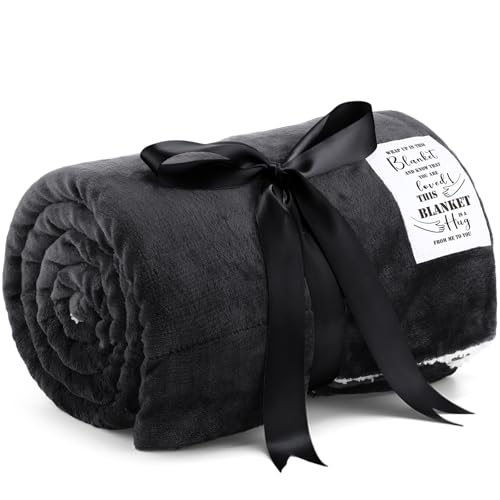 Moukeren Hug Sherpa Blanket for Women Men 60"x80" Healing Fleece