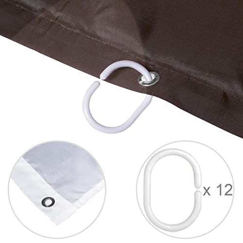 Rideau de douche imperméable motif ours pour éviter les éclaboussures d'eau - 5