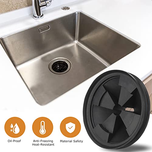 Garbage Disposal Splash Guard, with Waste Disposal Shovel for InSinkErator Evolution Series 3 3/8" QCB-AM Sink Baffle Rubber Drain Cover Upgraded Removable Quiet Collar Strainer Insert Ullnosoo by Ullnosoo - Image 2