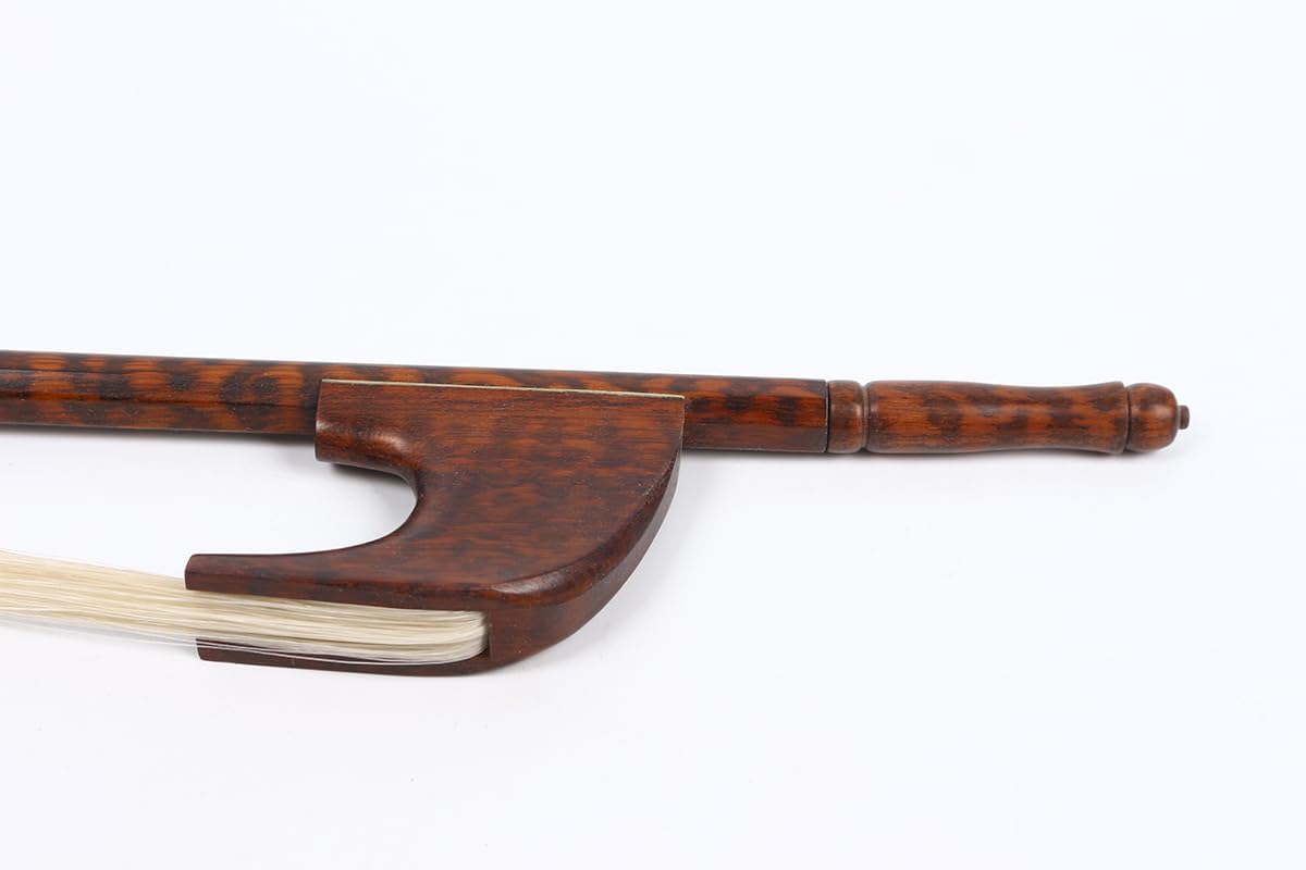 Double bass bow 3/4 Baroque style Snakewood Straight AAA Bow Hair Well Balance Handmade (German Style)