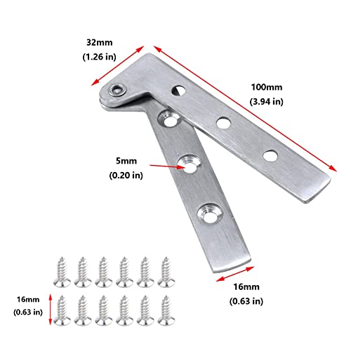 Antrader 360 Degree Rotatable Pivot Hinge For Window Or Door Pack Of 2 #TOP1
