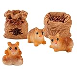 Mini figurines d'animaux de dessin animé : légères, compactes et faciles à transporter, vous apprécierez leur praticité. adorable mini statue de rat