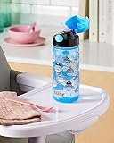 Nûby - Soft Straw Push PP Cup - Blue - 540ml - 3years+