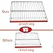 Extra Long 22 inch Oven Rack Cover Silicone Oven Rack Guards Heat Resistant Oven Rack Shields Oven Rack Edge Protector BPA PFOA Free,Protect Against Burns&Scars,Fit on All Standard-Sized Ovens,Red