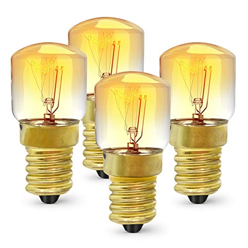 Preisvergleich Produktbild E14 25W Backofenlampe,Ofen Glühbirnen, kleiner Edison-Schraubsockel,2700K Wolframlicht Halogenlampe