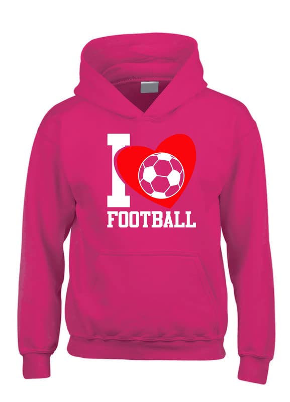 Sweat à capuche foot rose fuchsia imprimé ballon de football Edward Sinclair pour adulte taille S